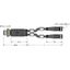 2-Way Splitter Y-Splitter with Cable, Male M12 × 1 - 2x Female M8 × 1   VBRS4.4-2PKG3M-0.6/0.6/TEL thumbnail 1