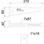 AW 15 21 A2 Wall and support bracket with welded head plate B210mm thumbnail 2
