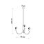 PICCOLO CHANDELIER 3 BLACK E27 3X60W IP20 thumbnail 5