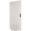 XLSD4L183 Section door, ventilated IP42, hinges left, HxW = 1800 x 300mm, grey thumbnail 1