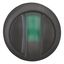 M22S-WLK3-G Illuminated selector switch actuator, RMQ-Titan, With thumb-grip, momentary, 3 positions, green, Bezel: black thumbnail 3