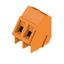 Printed circuit board terminals, 5.00 mm, Number of poles: 2, 135°, Solder pin length (l): 3.5 mm, tinned, orange, Clamping yoke connection, Clamping range, max. : 2.5 mm², Box thumbnail 4
