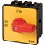 P3-100/E-RT/N On-Off switch, P3, 100 A, flush mounting, 3 pole + N, Emergency switching off function, with red thumb grip and yellow front plate thumbnail 4