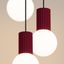 Pendant lamp HALO 3P burgundy thumbnail 9
