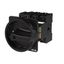 P3 Main switch, 80 A,Rear mounting, 4 pole, Form V/SVB, Black, Door co thumbnail 2