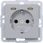 SCHUKO wall socket with earth connection, 2 x USB C (PD), A.x/C.x, titanium thumbnail 1