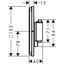 ShowerSelect Comfort E thermostatic shower head, 2 outlets, chrome thumbnail 2