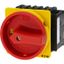 P3-63/EA/SVB/2HI11 Main switch, P3, 63 A, flush mounting, 3 pole, 2 N/O, 2 N/C, Emergency switching off function, With red rotary handle and yellow locking ring thumbnail 5