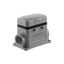 HDC enclosures, Size: 4, Protection degree: IP65, in plugged condition, Base housing, Side-locking clamp on upper side, high, with cover, Size of cable entries: M 25 thumbnail 1
