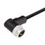 Sensor/actuator line, One end without connector, 7/8", Number of poles : 4 (3 + PE), 10 m, pin, 90°, Shielded: No, LED: No, Sheath material: PUR, Halogen: No thumbnail 1