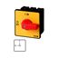 P3 On-off switch, 80 A,Flush mounting, 3 pole, Form E, Red, Short thum thumbnail 7