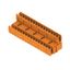 PCB plug-in connector, male header, Dovetails for fixing blocks, THT solder connection, 5.08 mm, Number of poles: 32, 180°, Solder pin length (l): 3.2 mm, tinned, orange, Box thumbnail 2