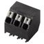 Printed circuit board terminals, 5.00 mm, Number of poles: 4, 135°, black, PUSH IN with actuator, Clamping range, max. : 1.5 mm², Tape thumbnail 1