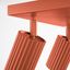 CEILING LAMP WITH FOUR SPOTLIGHTS ON A SQUARE RED CARBON ROSETTLE 4XGU10 thumbnail 4