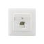 Cat.6A iso 1-gang junction box, shielded, pure white (similar to RAL 9010), with break-off metal support ring thumbnail 2