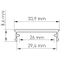 PMMA cover CL flat opal L-2000mm W-33,9mm H-8,6mm thumbnail 2