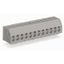 2-conductor PCB terminal block 1.5 mm² Pin spacing 5 mm gray thumbnail 1