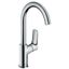 Hansgrohe Logis 210 basin mixer without pop-up with swivel U-spout, chrome thumbnail 1