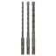 3-piece SDS plus-5 hammer drill bit set 6/8/10 mm thumbnail 1