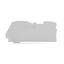 End and intermediate plate 1 mm thick gray thumbnail 1