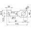 Connection bracket IF3 straight bore diameter d1 22 mm thumbnail 2