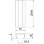 Profile rail unperforated, slot 16.5mm 2000x35x18 Stainless steel A2 1 thumbnail 2