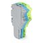 1-conductor female connector Push-in CAGE CLAMP® 1.5 mm² gray/blue/gre thumbnail 1
