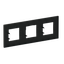 Frame 3-gang / 2+2+2-modules - Niessen logo - S - Matt Black thumbnail 2
