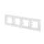 Frame 4-gang / 2+2+2+2-modules - ABB logo - S - Tacteo White thumbnail 2