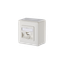 Keystone wall outlet surface mounted 1 port unequipped pure white thumbnail 3