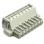 1-conductor female connector Push-in CAGE CLAMP® 10 mm² light gray thumbnail 1