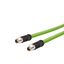 M12 Industrial Ethernet cable, X-coded, 2.0 m, M12 plug straight - M12 thumbnail 2