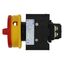 Main switch, P1, 40 A, flush mounting, 3 pole + N, 1 N/O, 1 N/C, Emergency switching off function, With red rotary handle and yellow locking ring, Loc thumbnail 11
