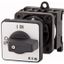 P1-25/Z/2HI11 On-Off switch, P1, 25 A, rear mounting, 3 pole, 2 N/O, 2 N/C, STOP function, with black thumb grip and front plate thumbnail 1