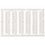 Unmarked Label for terminal blocks 4.0 mmÂ² push-in plus, 60 pcs, Plast XW5T0178E thumbnail 1