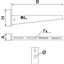 AW 15 11 FT 2L Wall and support bracket with 2 fastening holes B110mm thumbnail 2