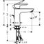 Talis E 110 sink mixer with pop-up, chrome thumbnail 2