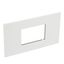 Arteor Surround Plate Shaver Socket/3 Module Square White thumbnail 2