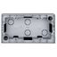 Two gang wall mounting housing, silver thumbnail 2
