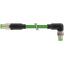M8 male 0° / M8 male 90° A-cod. shielded PUR 1x4xAWG26 gn 20m thumbnail 2