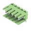 PCB plug-in connector, male header, open side, THT solder connection, 3.50 mm, Number of poles: 5, 90°, Solder pin length (l): 3.2 mm, tinned, Pale green, Box thumbnail 4
