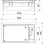 GES2 DB 7011 Service outlet for raised floor mounting 192x118x91 thumbnail 2
