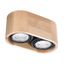 SPOT BASIC 2 NATURAL WOOD GU10 2X40W IP20 thumbnail 1
