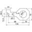 Connection bracket IF3 straight bore diameter d1 42 mm thumbnail 2