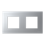 Frame 2-gang / 2+2-modules - IP44 - Silver thumbnail 1