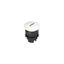 Spring-return white mushroom pushbutton with marking thumbnail 2