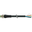 M12 Power male 0° L-cod. with cable PUR 4x2.5 bk  0.5m thumbnail 1