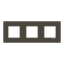 Frame 3-gang - Niessen logo - Anthracite thumbnail 1