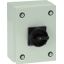 Main switch, P1, 40 A, surface mounting, 3 pole, STOP function, With black rotary handle and locking ring, Lockable in the 0 (Off) position, in steel thumbnail 2