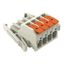 1-conductor female connector lever Push-in CAGE CLAMP®, light gray thumbnail 1